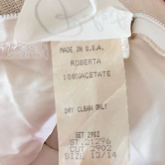 Roberta Of California Vintage 1980’s White Strapless Formal Dress - Picture 11 of 11